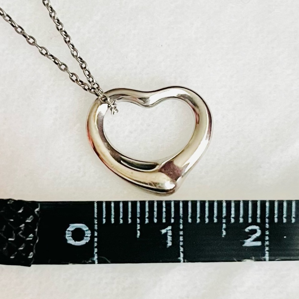 Tiffany & Co. ELSA PERETTI Open Heart Pendant Sterling silver preowned